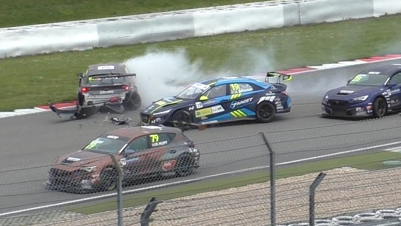 24H N&uuml;rburgring 2021 - WTCR - BIG CRASH, CONTACT & ACTION