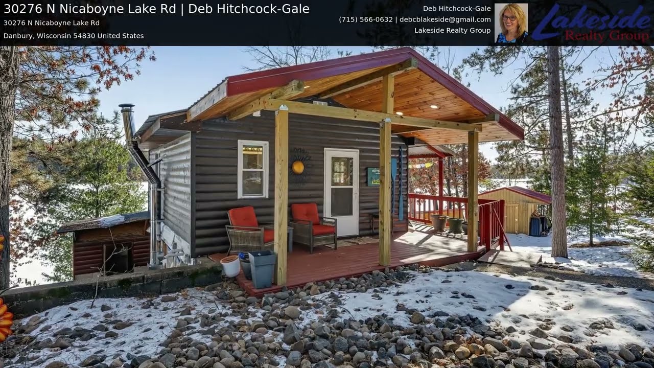 Danbury, Wisconsin Cabin for Sale | 30276 N Nicaboyne Lake Rd | Deb Hitchcock-Gale