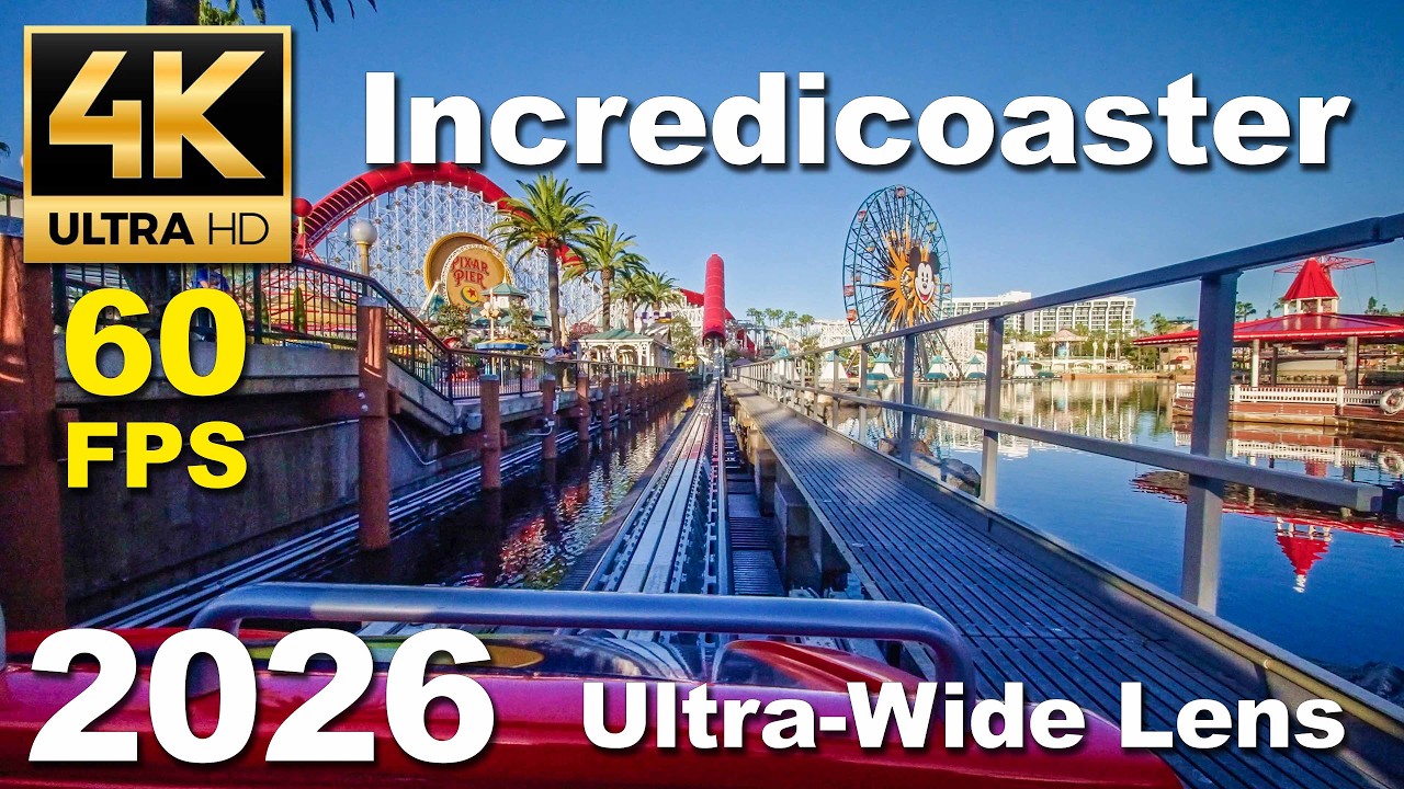 Incredicoaster [4K/60fps] - Disney California Adventure