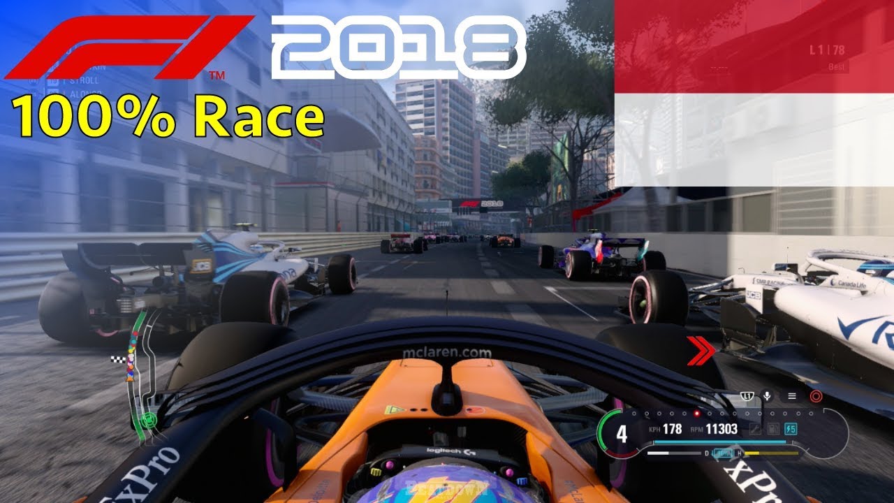 F1 2018 - Now We Can Fight With Fernando #6: 100% Race Monaco