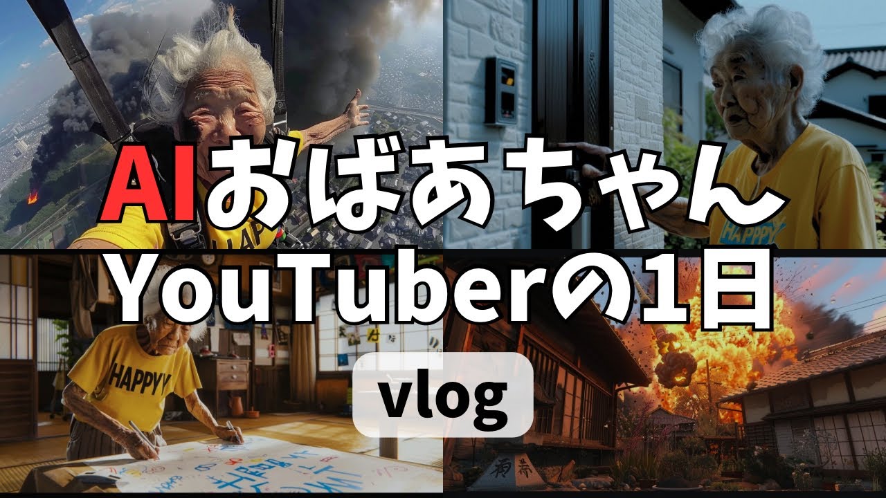 AIおばあちゃんYouTuberの1日【vlog】