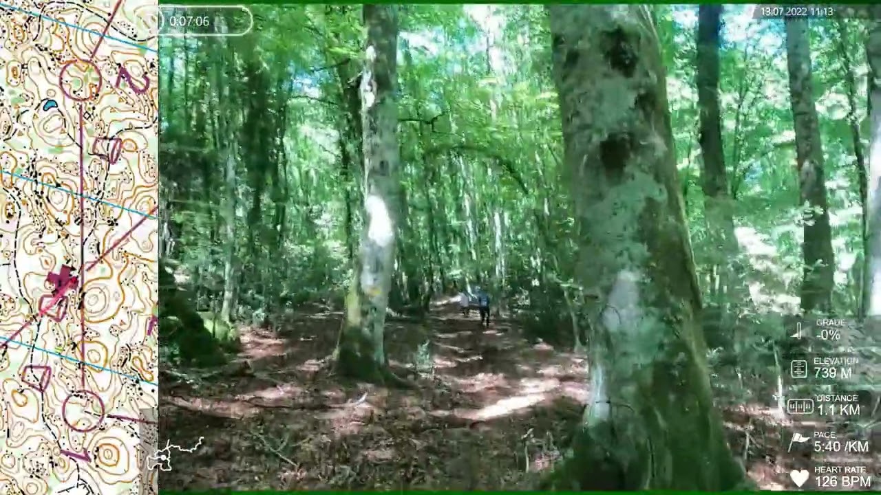 Headcam Orienteering #12 - World Masters (WMOC) M50 forest qualification (13/07/2022, Umbra f., ITA)
