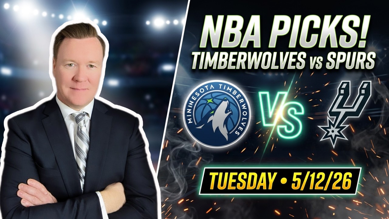 Minnesota Timberwolves vs San Antonio Spurs &ndash; NBA Pick l Tuesday 5/12/26 l Vernon&rsquo;s Best Bet & Picks