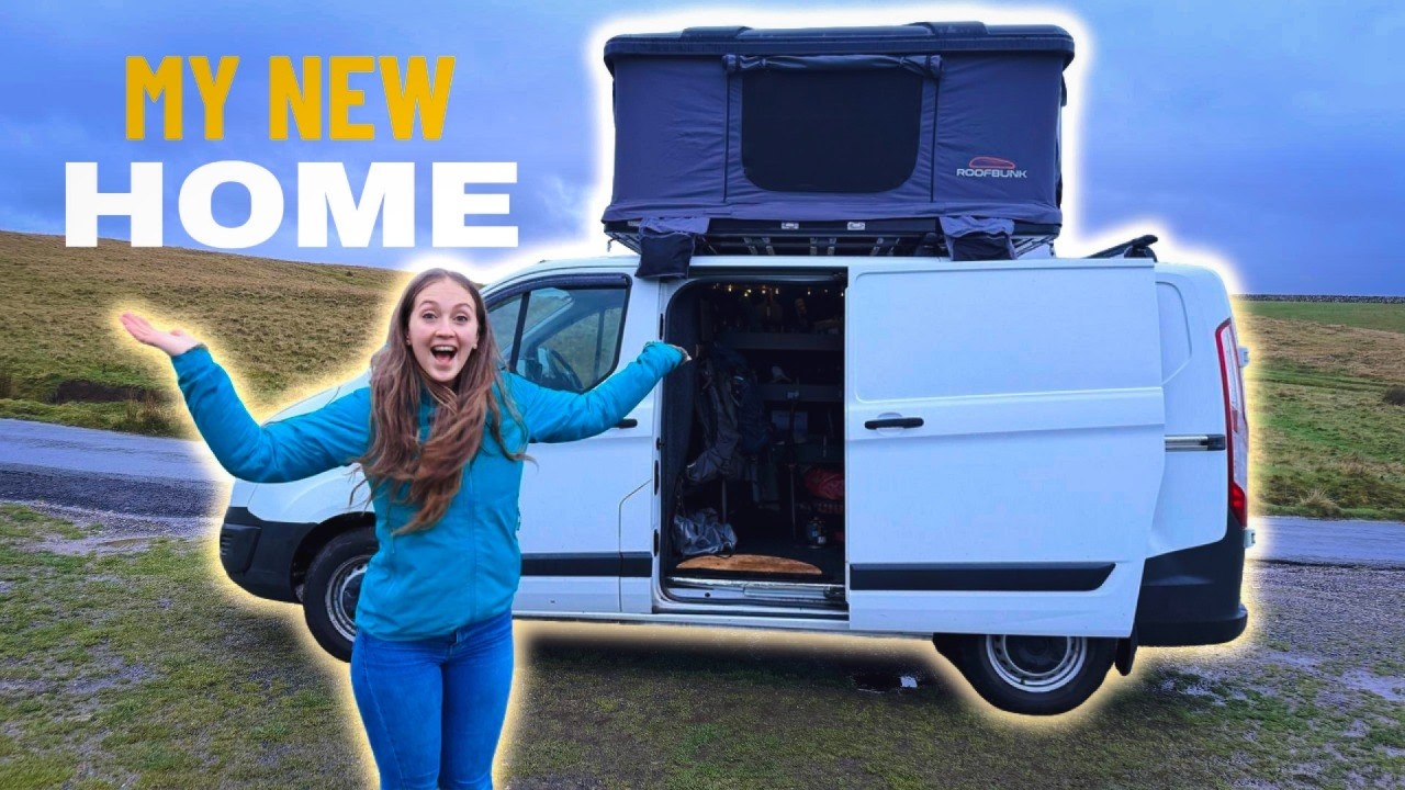 My First Night Camping Alone in My New Van 