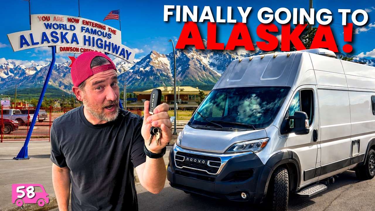 Van Life to Alaska Starts NOW! (we make it FINALLY to MILE 0)