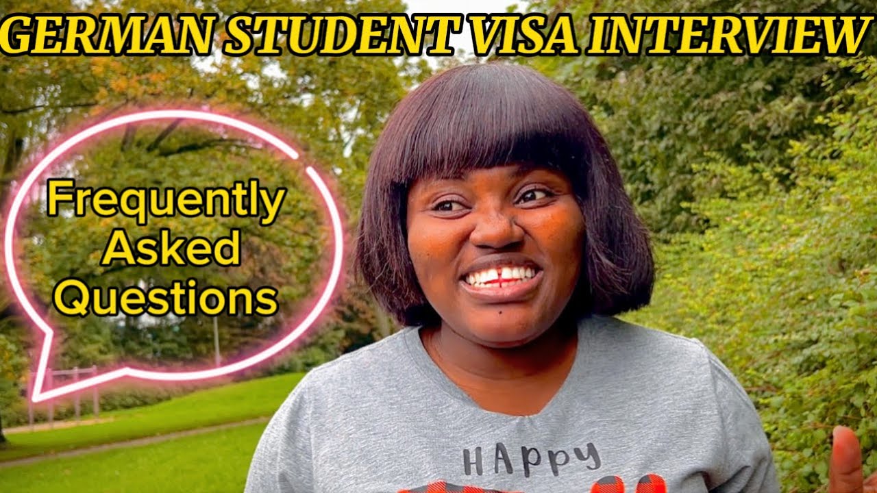GERMAN STUDENT VISA INTERVIEW|FREQUENTLY ASKED QUESTIONS