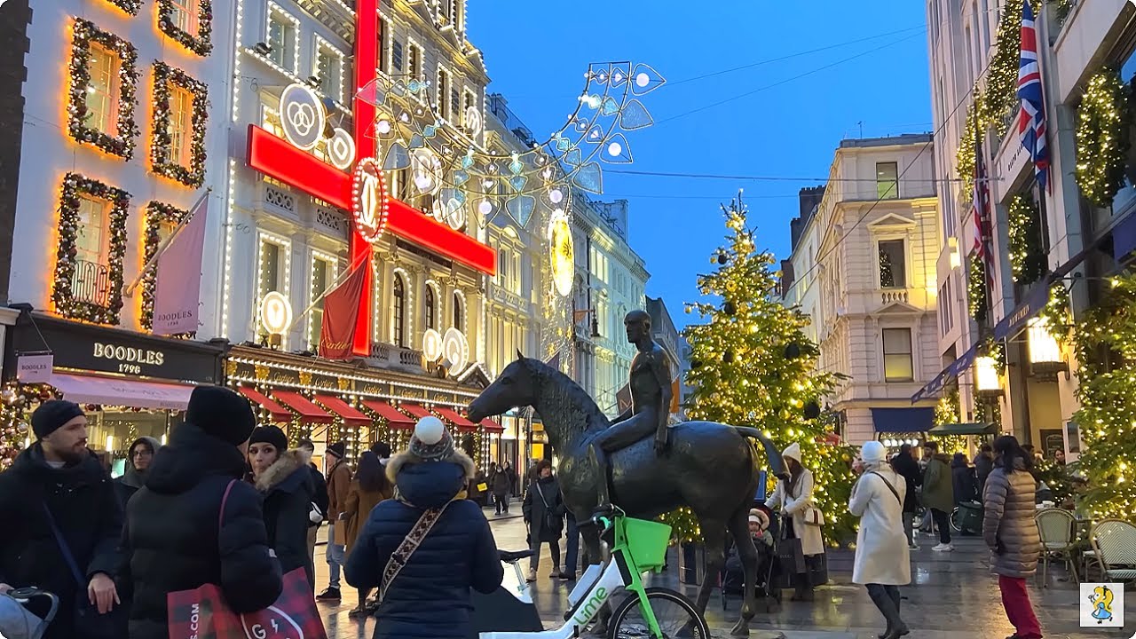 🇬🇧Рождественская прогулка в Лондоне🧑‍🎄Пикадилли и Бонд-стрит🎀 Послеобеденный чай в Fortnum & Mason🫖