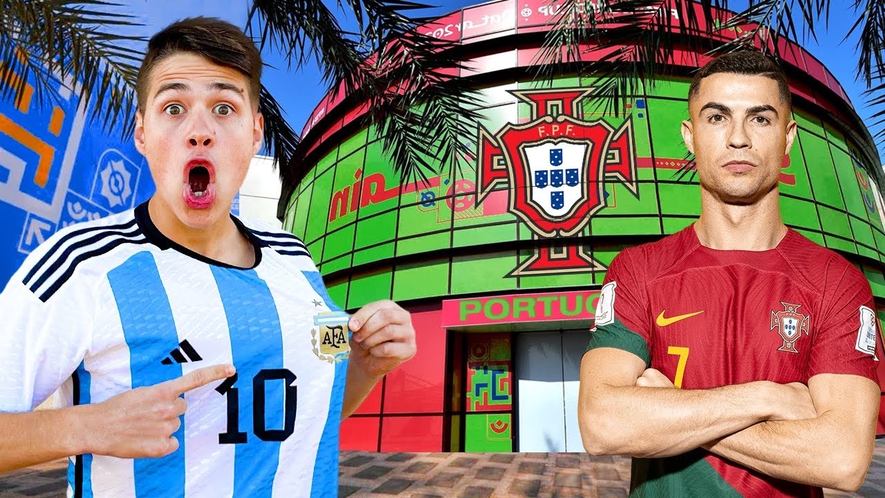 VOY al HOTEL de CRISTIANO RONALDO con la CAMISETA de MESSI...