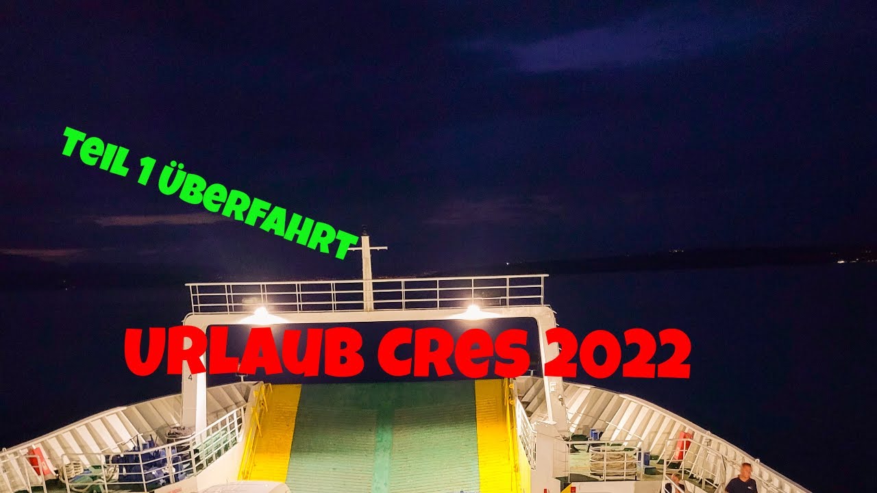 #vlog 1 Überfahrt mit der Fähre von Vlbiska nach Merag #cres #croatia