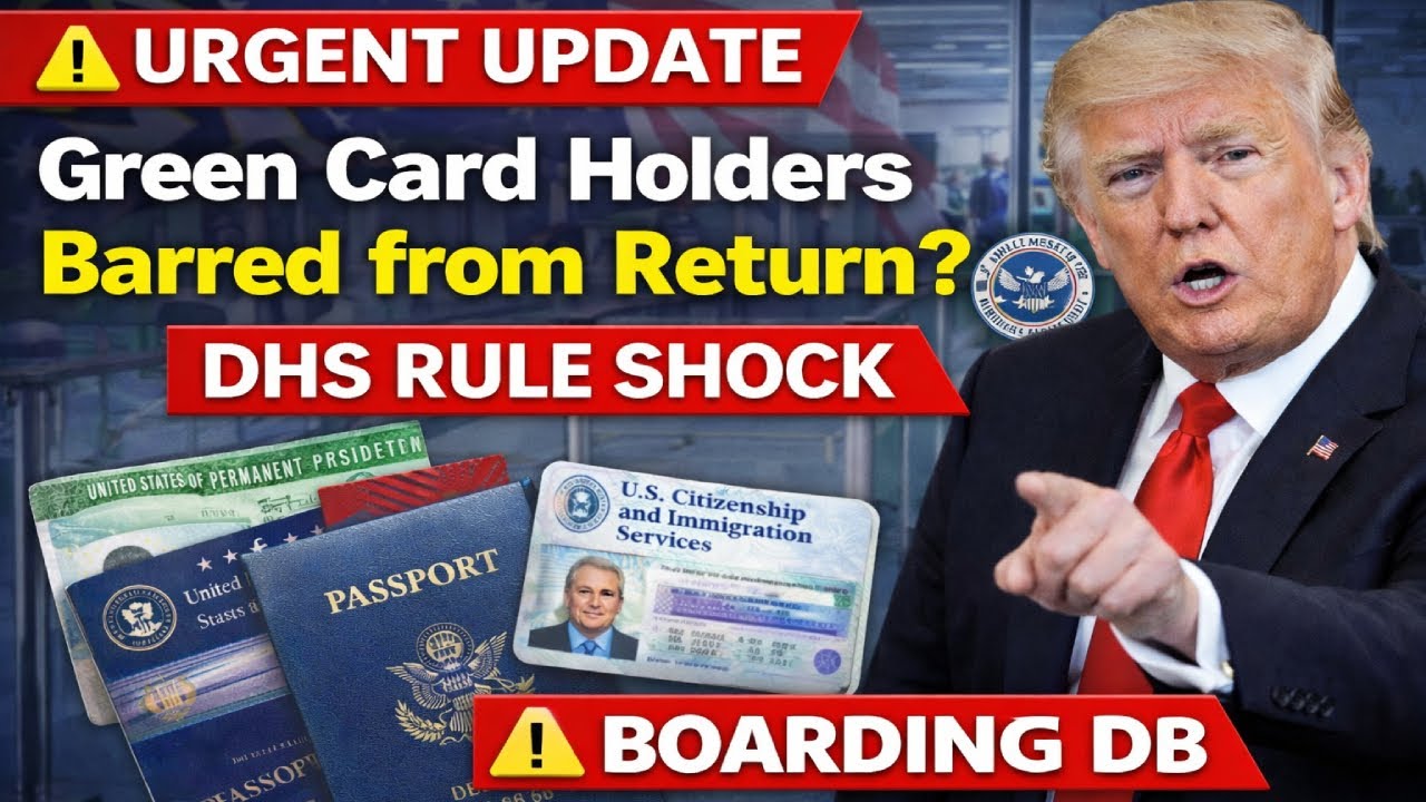 ⚠️ URGENT UPDATE | Green Card Holders Barred from Return? | DHS Rule Shock