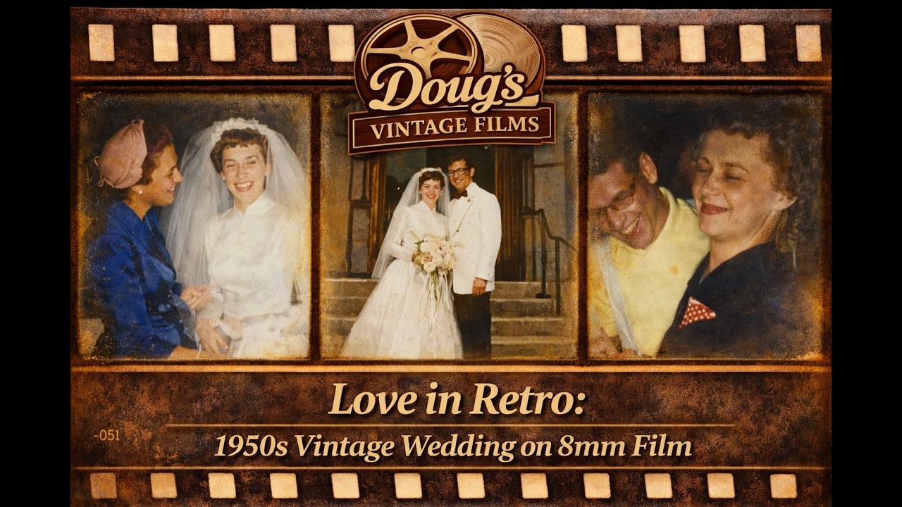 Love in Retro: 1950s Vintage Wedding on 8mm Film #lifeinreels #filmarchiving