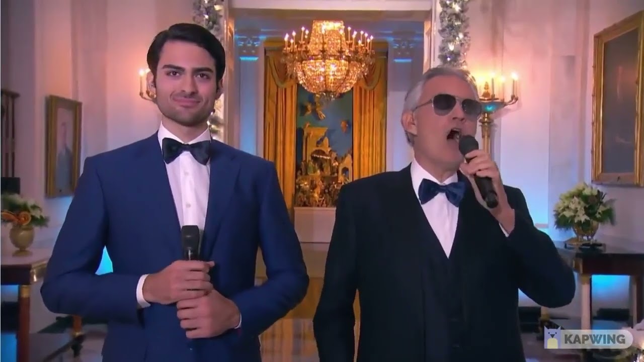 MATTEO BOCELLI & ANDREA BOCELLI -  Cantique de Noël/ O Holy Nigth , White House Chrismas 2021