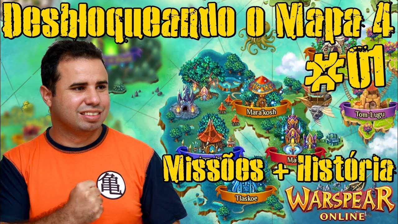 Warspear Online - Como Desbloquea o Mapa 4 -Parte 01- (Missões + Historia)