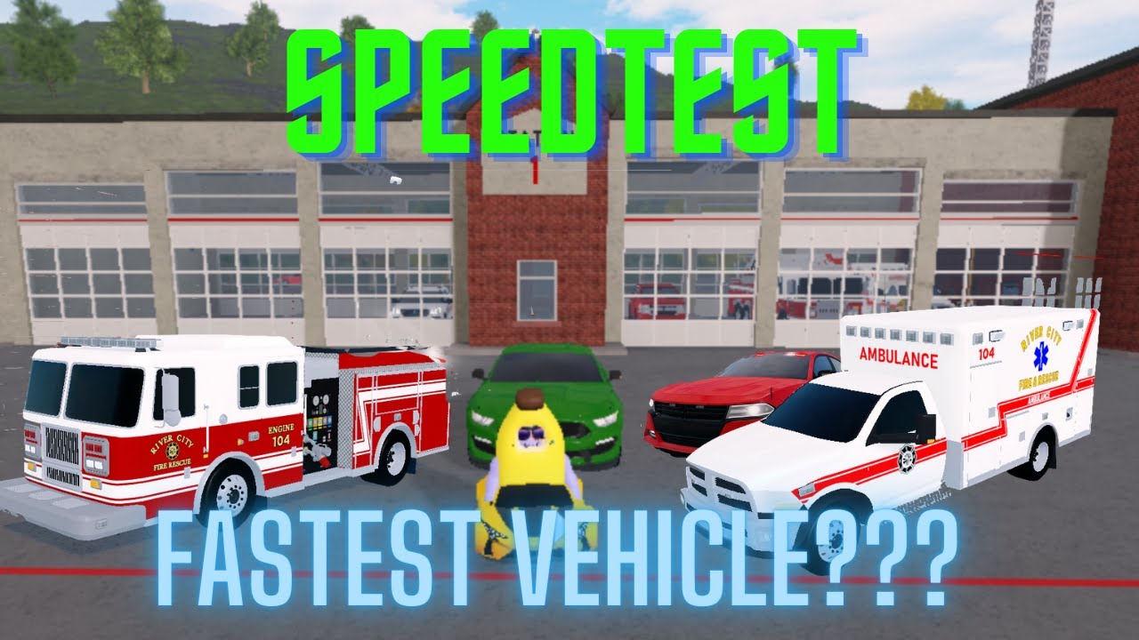 I SPEED-TESTED Every Fire & Rescue Vehicle | ER:LC Roblox