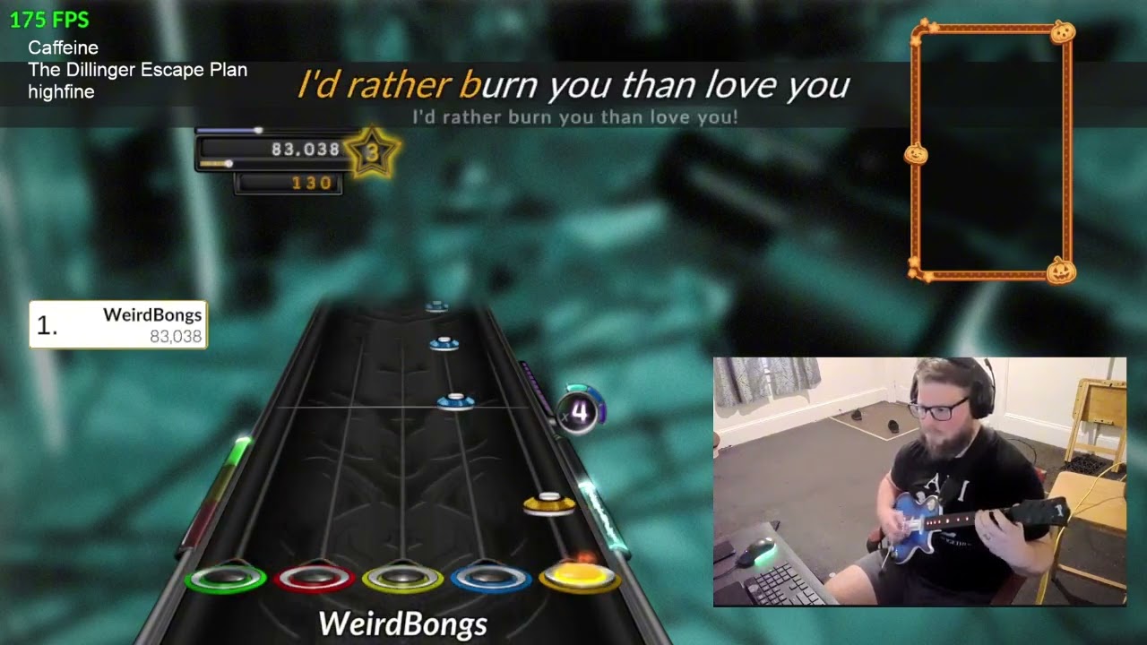 [Clone Hero] The Dillinger Escape Plan - Caffeine (7 Stars)