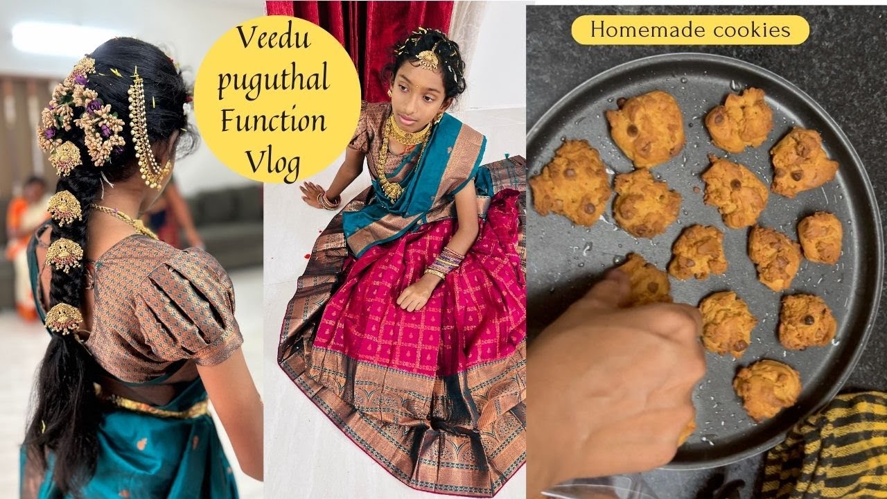 Veedu puguthal function vlog | Her outfit & hairstyles |Tips & procedures | Deeps vlog