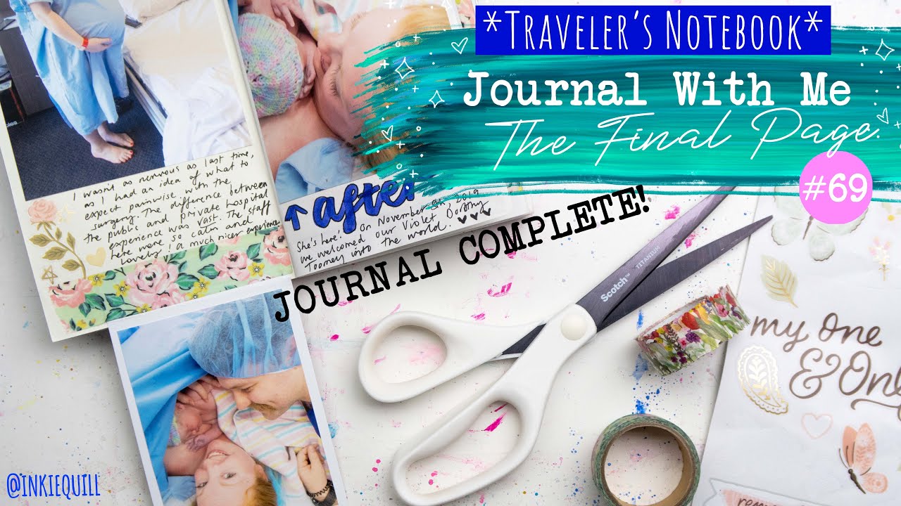 📓 ✅ 💯JOURNAL WITH ME #69 Finishing My Traveler's Notebook! #travelersnotebook #journal #journaling