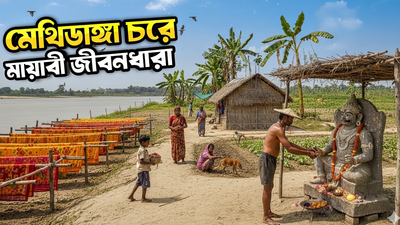 অসুর পূজা হয় এই চরে | মেথিডাঙ্গা চরে মায়াবী জীবনধারা | Lifestyle of char Methidanga