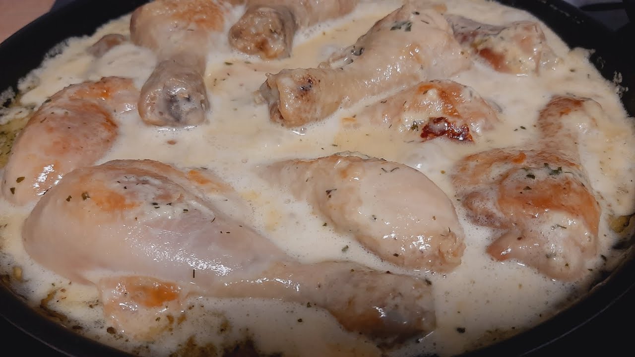 КУРИНЫЕ НОЖКИ В СЛИВОЧНОМ СОУСЕ 🍗