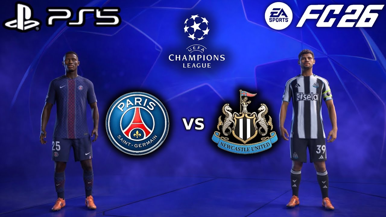 FC26 - PSG vs Newcastle United | UEFA Champions League 25/26 Full Match | PS5 Gameplay {4K60}