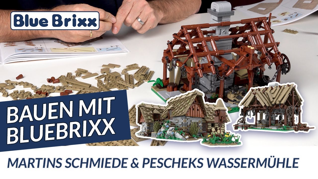 Bauen mit BlueBrixx - Schmiede & Wassermühle zu Kingdom Come Deliverance
