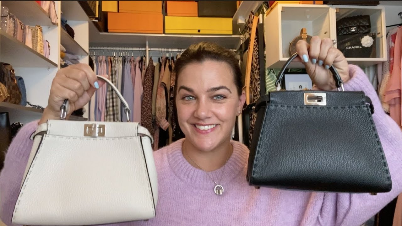 Reviewing my FENDI MINI PEEKABOO - 1 YEAR REVIEW**Mod shots, what fits, wear & tear, customisation