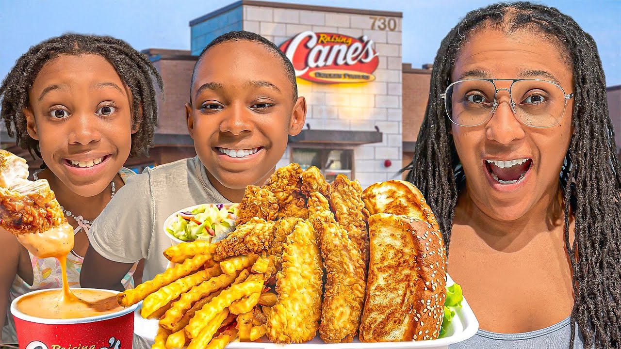 We Tried EVERY Raising Cane’s Item For The FIRST TIME (Family Review)