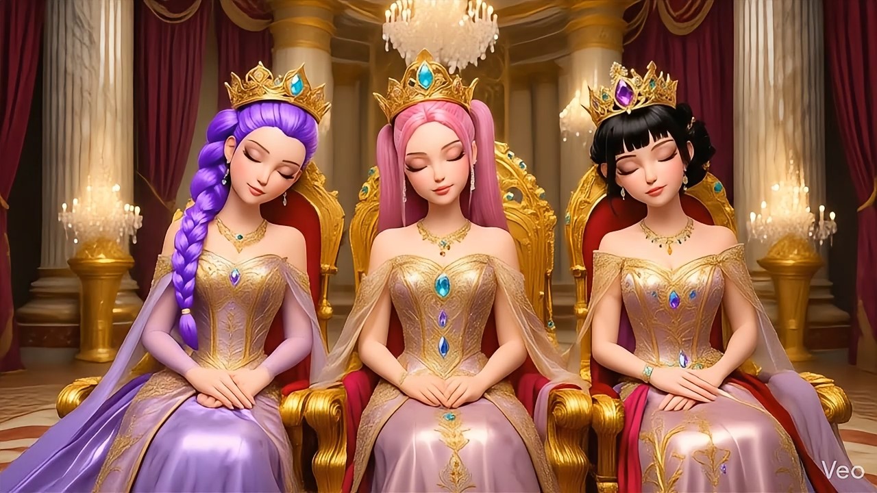 Fall Asleep Fast 👑✨ | Princess Sleep Music with Rumi, Zoey & Mira 😴