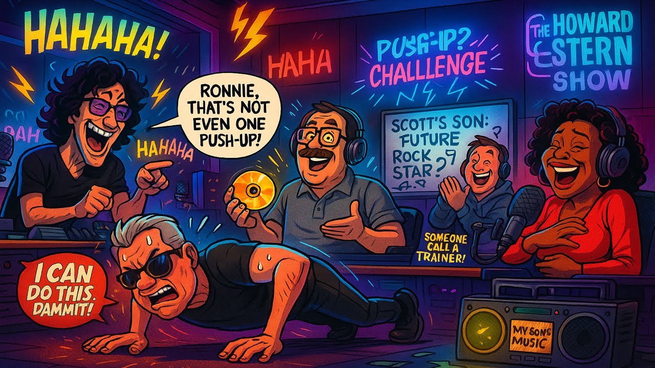 Ronnie’s Push-Up Struggle — Scott the Engineer PUSHES Son’s MUSIC Career! | The Howard Stern Show