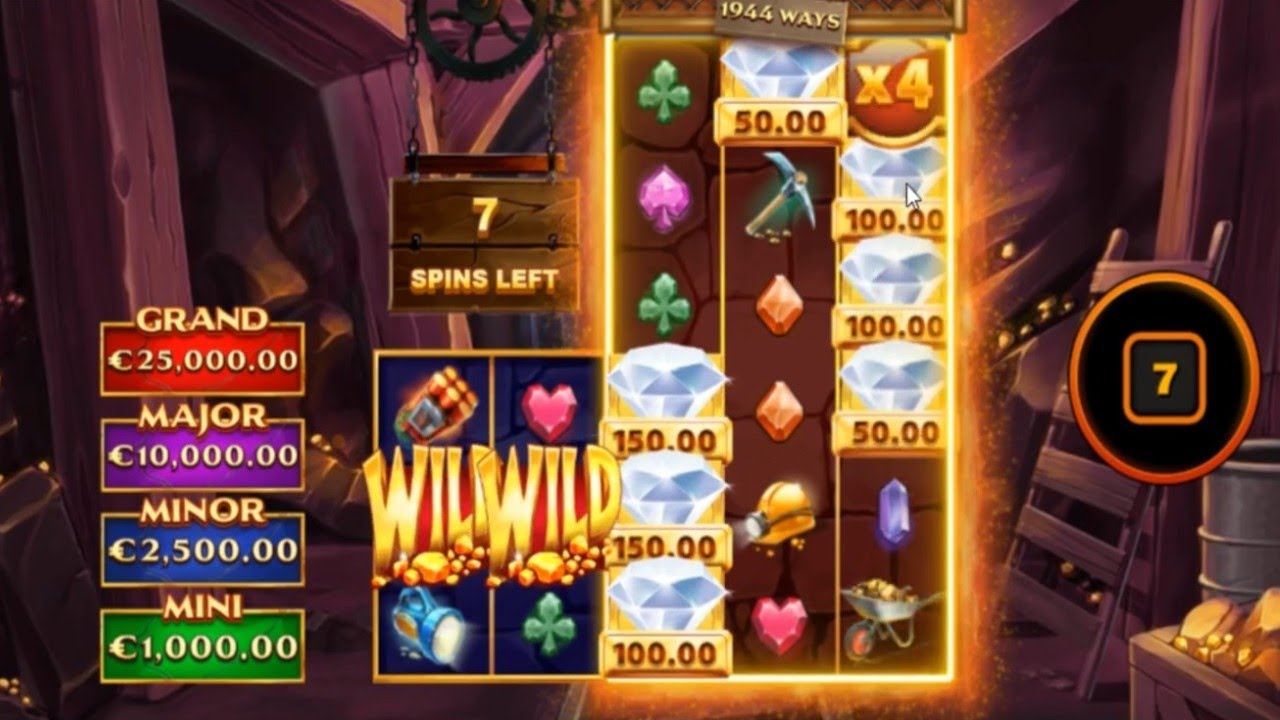 ☘️🍀 Tenter une seconde partie sur la machine &agrave; sous GOLD DIGGER
