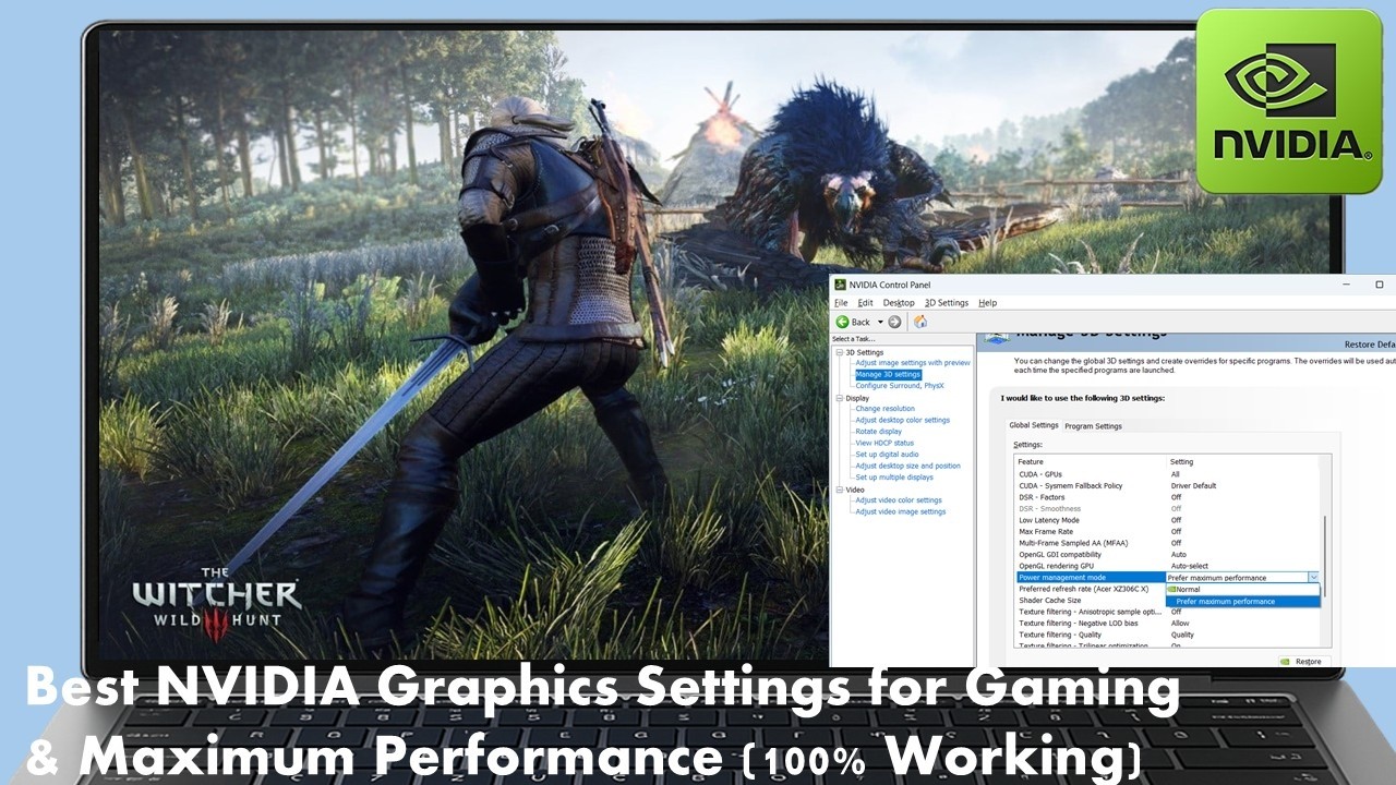 Лучшие настройки графики NVIDIA для игр и максимальной производительности (100% рабочие)