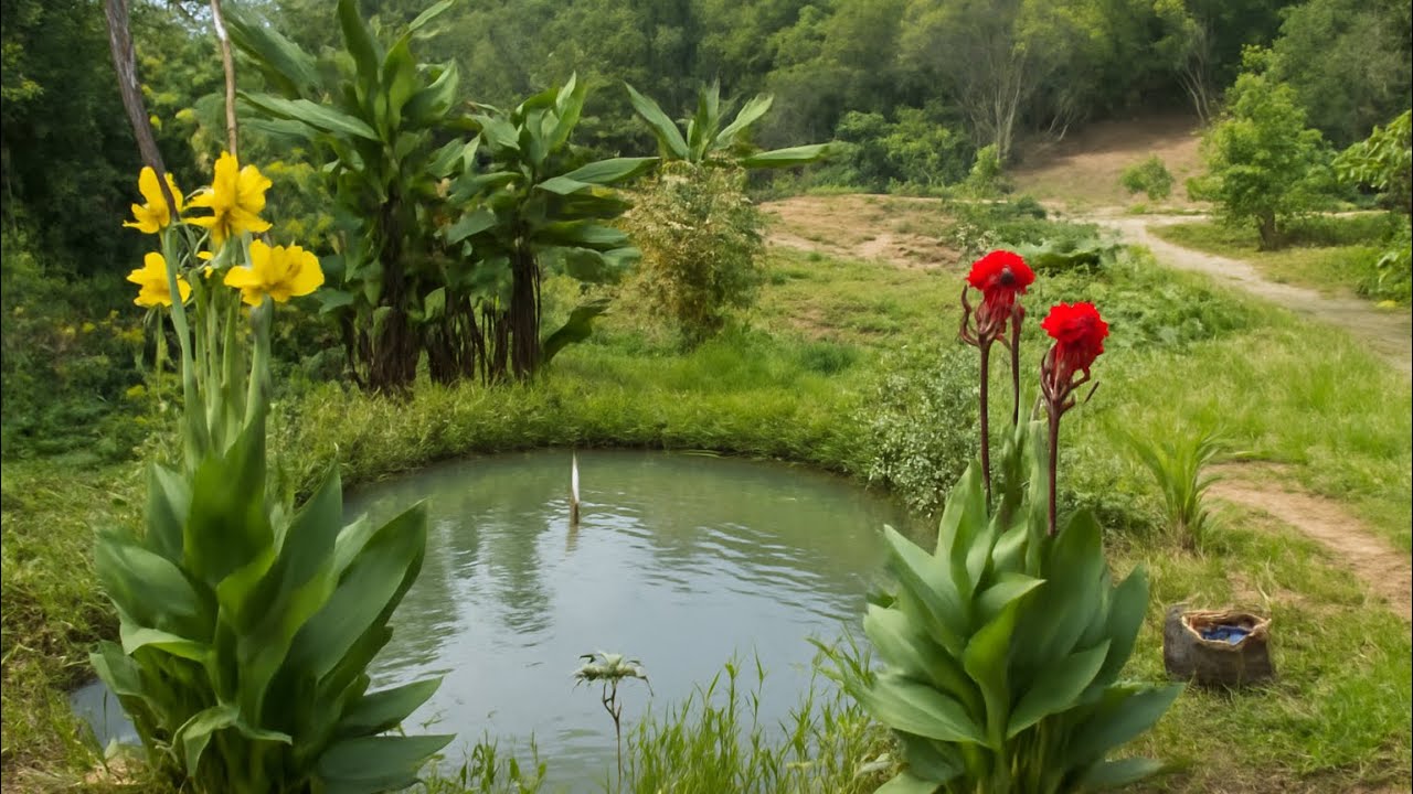 CRIANDO UM JARDIM DO ZERO NO LAGO DA CHÁCARA
