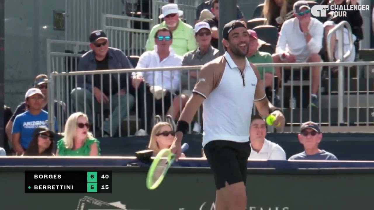 Nuno Borges act of SPORTSMANSHIP on his SET POINT! 👏