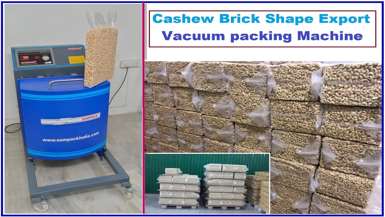 Cashew Export Vacuum Packing Machine  Brick Shape Cashew Vacuum pack Machine