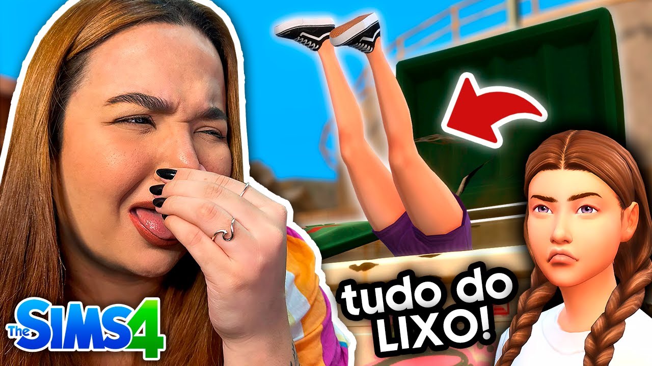 É POSSÍVEL construir UMA CASA só com móveis do LIXO no The Sims 4?