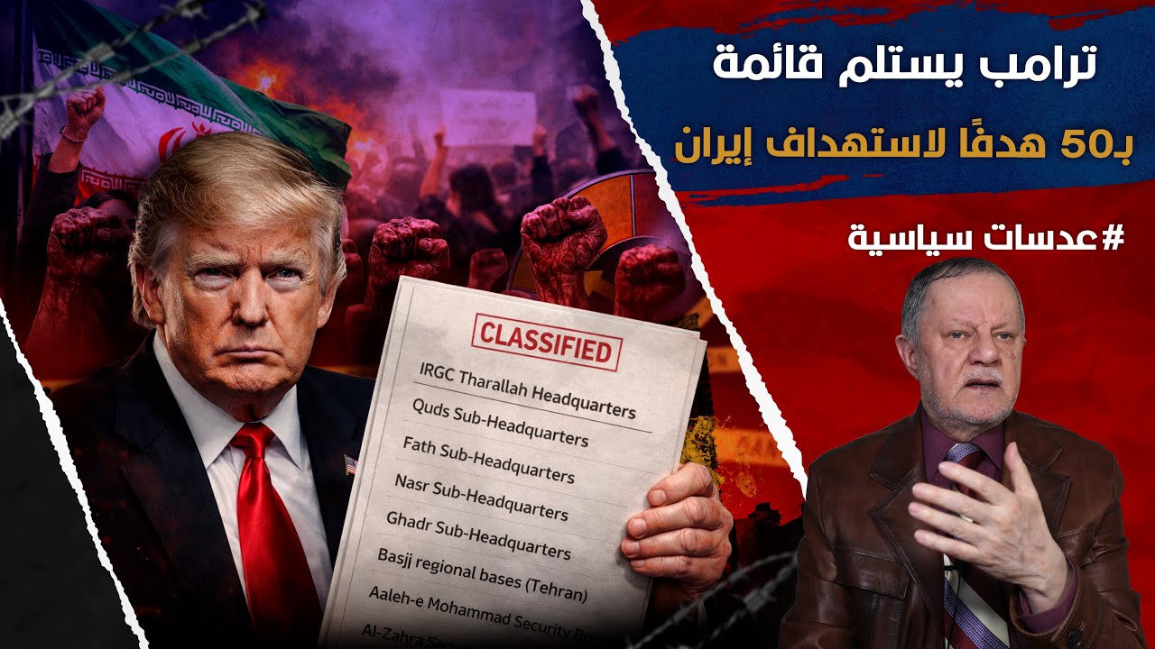 ترامب يستلم قائمة بـ50 هدفًا لاستهداف إيران مع تصاعد المجازر