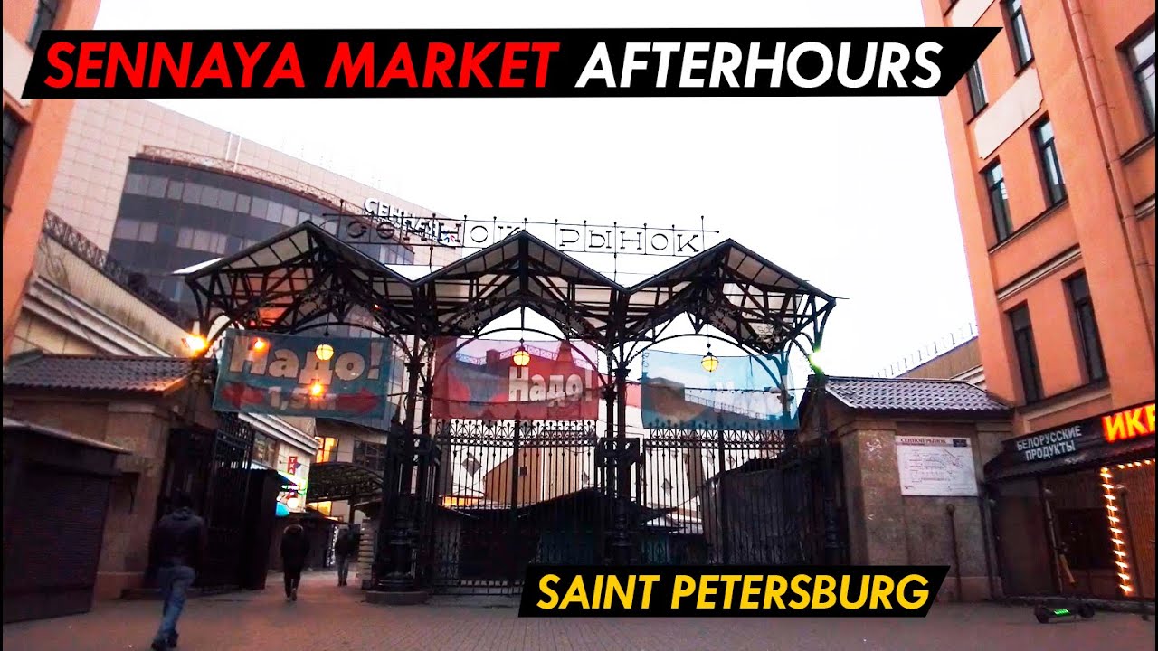 Infamous Sennaya Square, afterhours (Saint Petersburg, Russia) Virtual Walk 60 fps