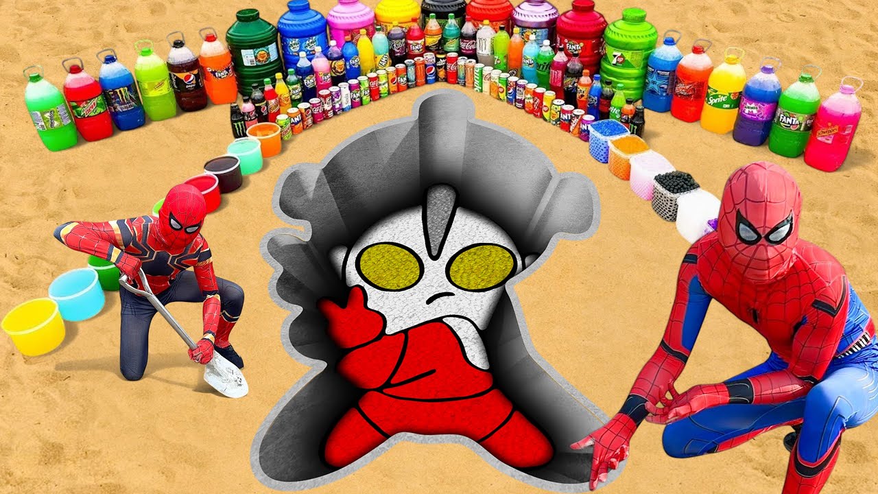 How to draw chibi/anime style using large candies like Orbeez, Fanta, Mirinda, Pepsi, and Coca-Cola