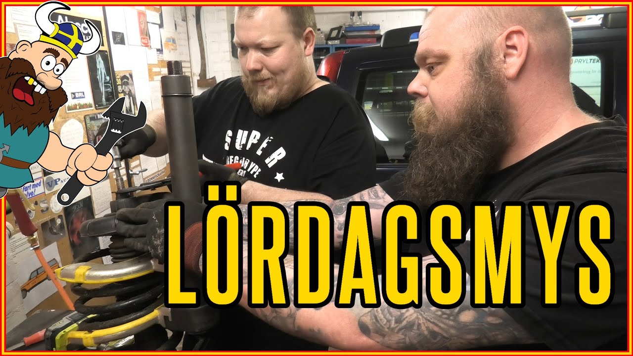 Garagehäng & byter fjäderbussning fram på Johans Volvo