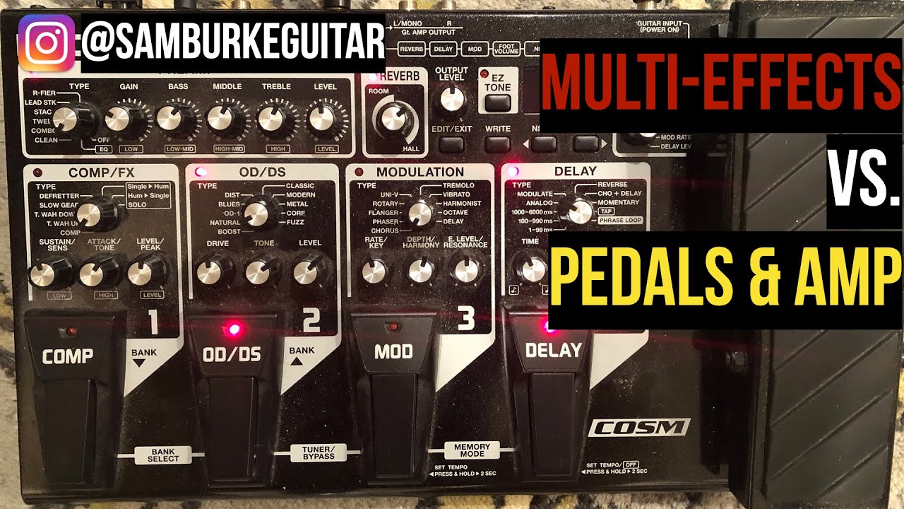 Multi-Effects vs. Pedals & Amp: which is better?