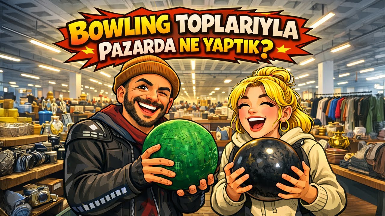Kadiköy bit pazarı. Bowling toplari aldık ve bütün pazarı bowling topuyla gezdik!!!