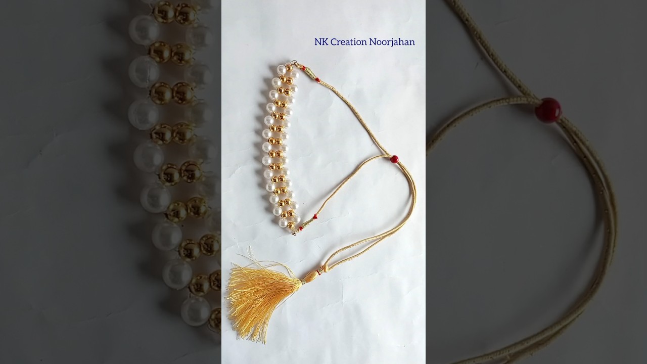 Easy Beads Necklace Making #shorts #youtubeshorts #necklace #shortvideo