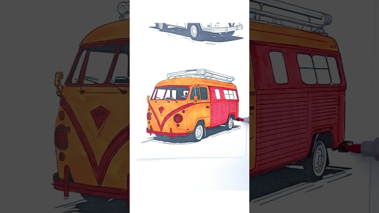 Van Coloring Pages Tutorial Coloring Techniques for Beginners 