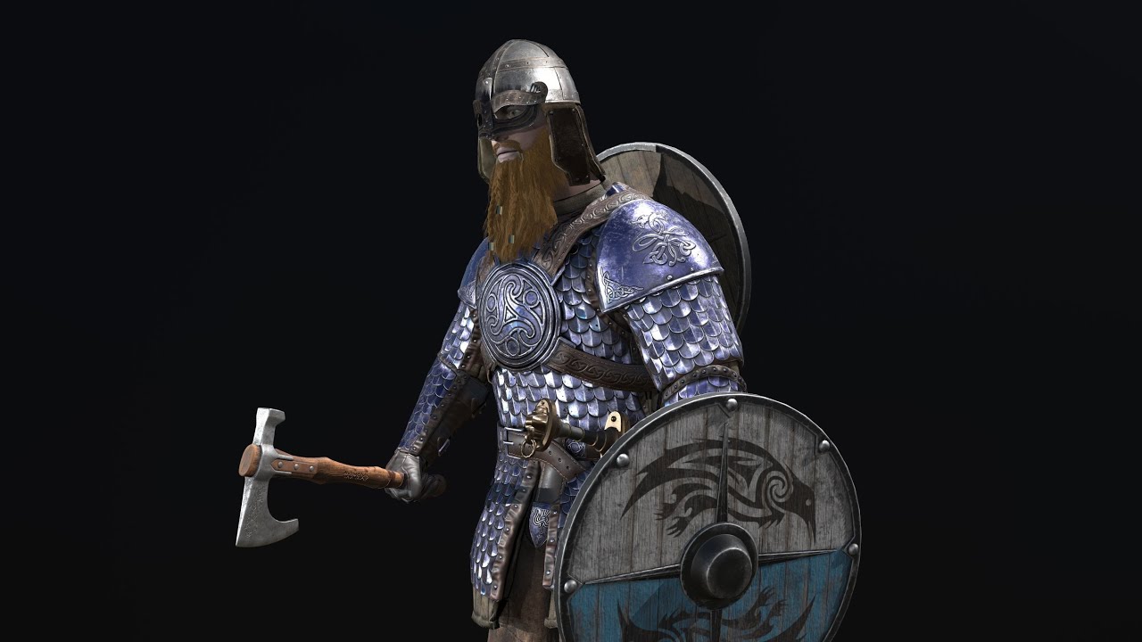 Viking - swordsman game ready 3D model pack