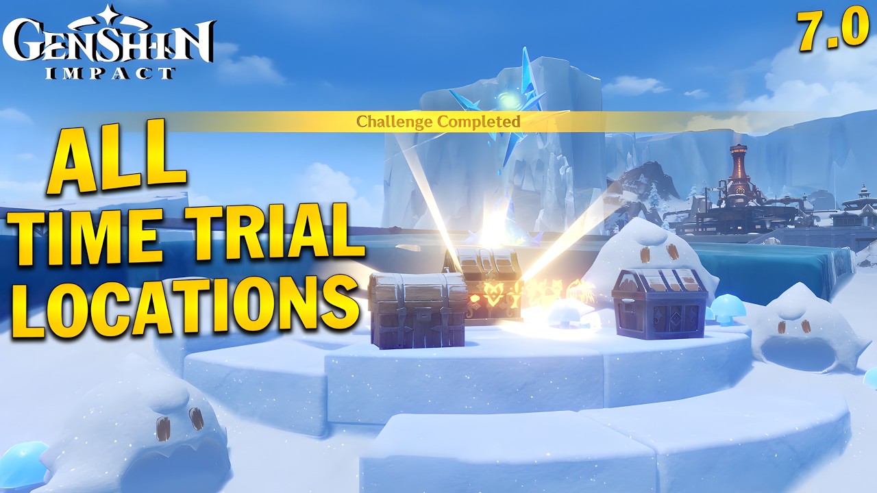 All Time Trial Challenge Locations in Snezhnaya 7.0 | Genshin Impact 7.0