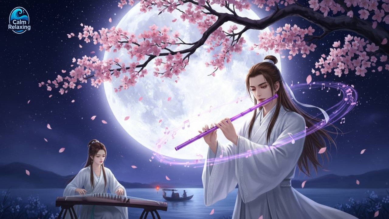 Soothing Chinese Instrumental – Flute & Guzheng for Stress Relief & Focus