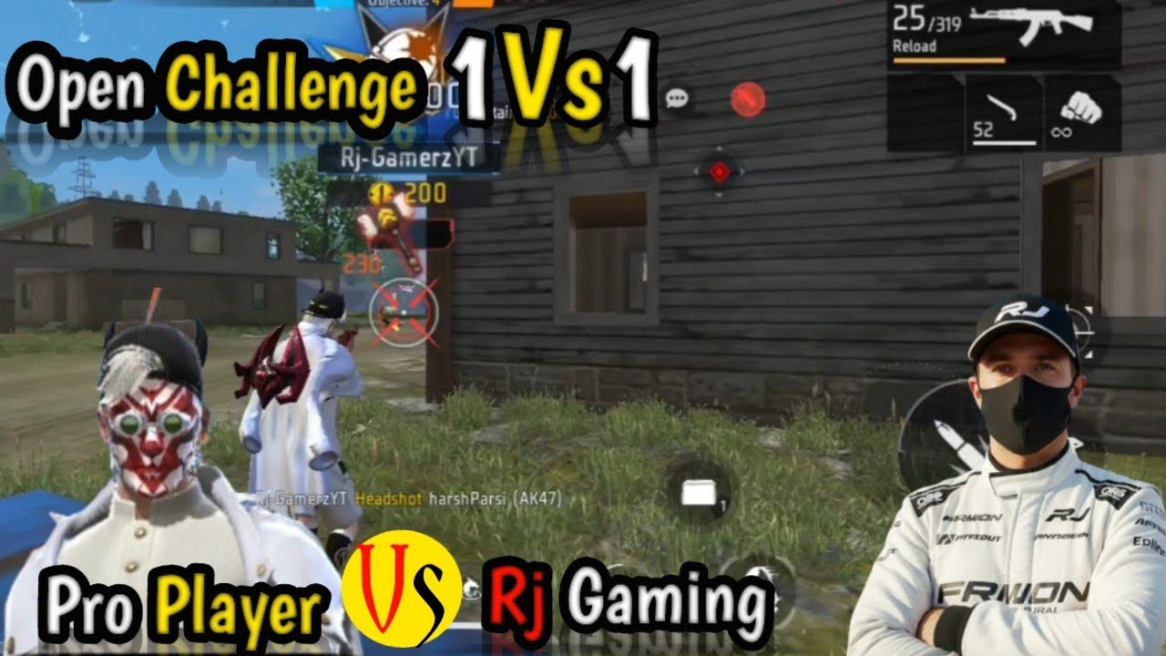 Open Challenge Custum 1Vs1 pro player Vs Rj gaming 
