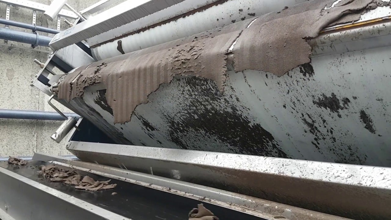 Belt press sludge dewatering - Zeefbandpers slibontwatering