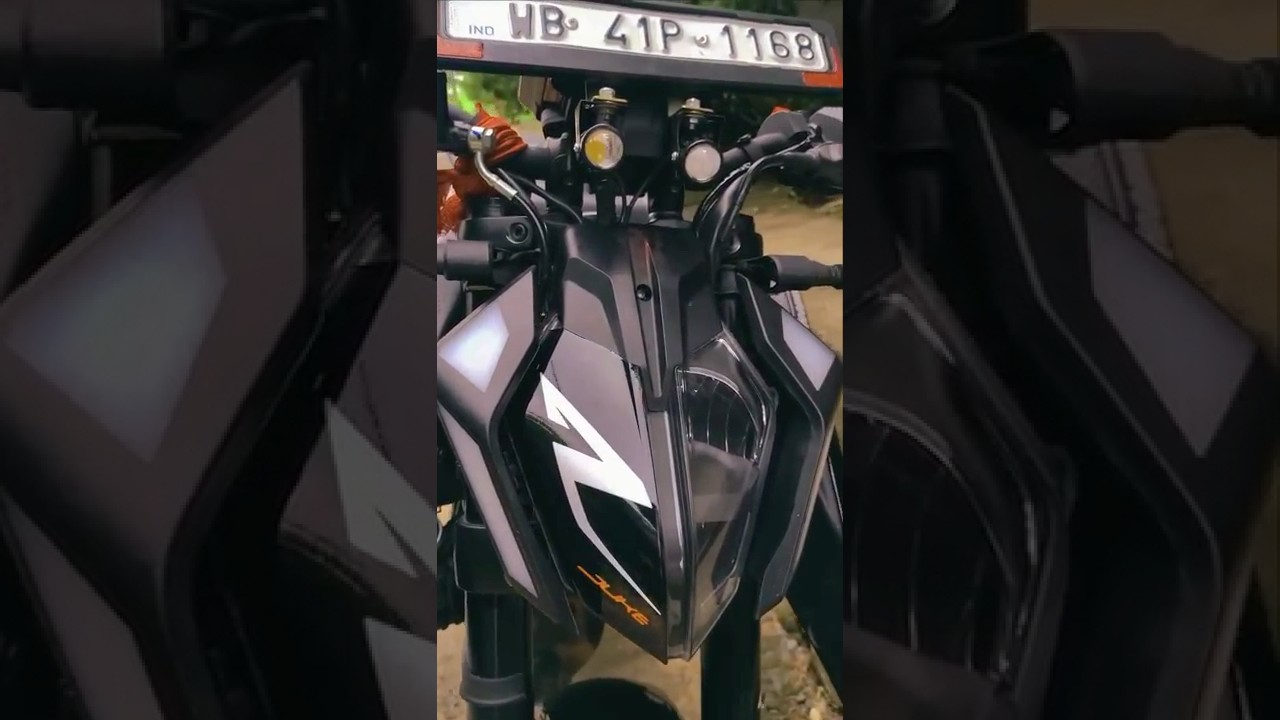 Duke 250 gen3 headlight modified to z black 