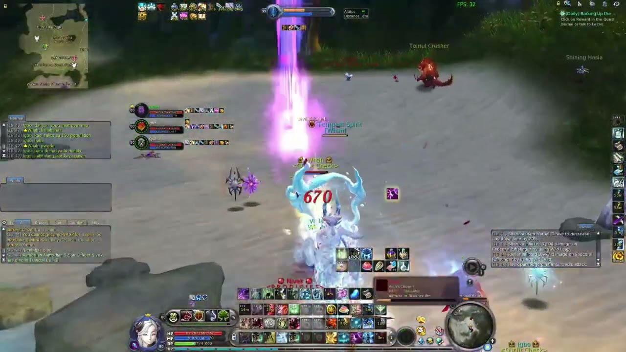 Aion Overdose 7.7 ( Whah , Igbo , Kyoho VS 2 Groups Asmo Mini Boss Ambush )